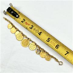 21k Gold Vtg US Coins Liberty Eagle Engraved Love Token 7